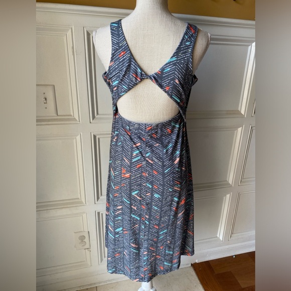 ❌SOLD❌ PRANA SKYPATH DRESS CHALKBOARD SKETCH LARGE ACTIVE SUSTAINABLE BRAND - Picture 5 of 8